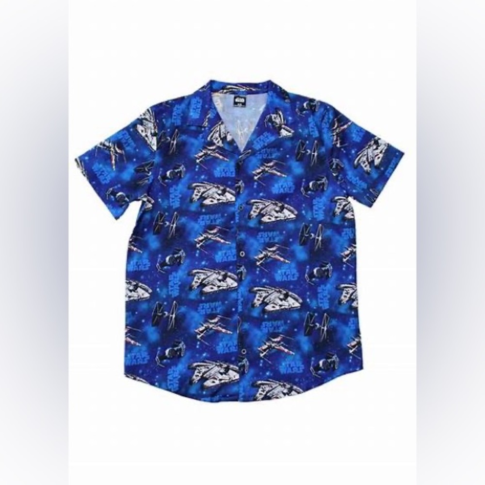 Cakeworthy Star Wars Button Up Cabana Style Retro Shirt Top size 2x Unisex - Picture 3 of 9